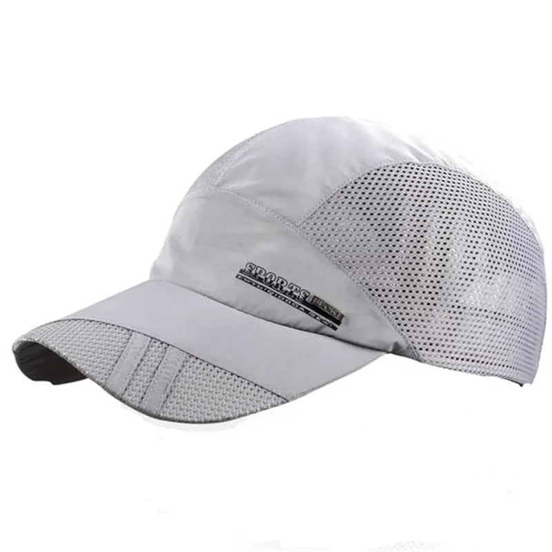 Quick-Dry Breathable Mesh Running Cap – Adjustable Baseball Visor | Sun Protection | Unisex