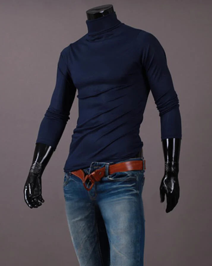 Men's Thermal Apparel: Winter High Neck, Slim Fit, Long Sleeved, Thermal Shirt / Rungear