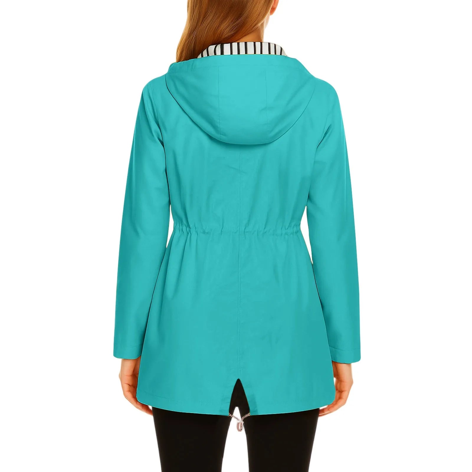 Women's Lightweight Jackets: Long, Waterproof, Outdoor Rain Coat Jacket / Rungear