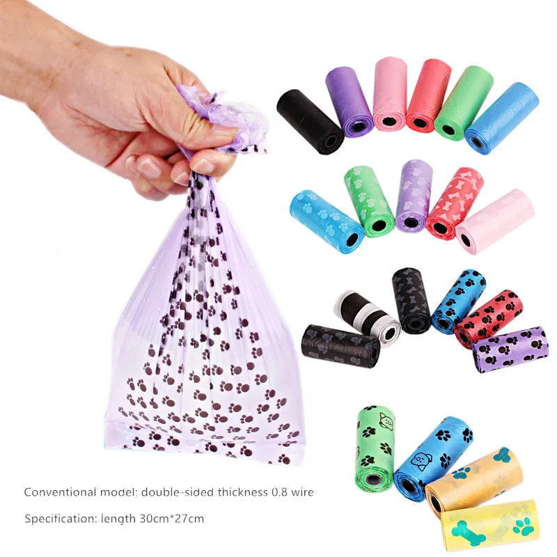 Biodegradable Dog Poop Bags – Colourful Rolls (1 or 3 Pack)