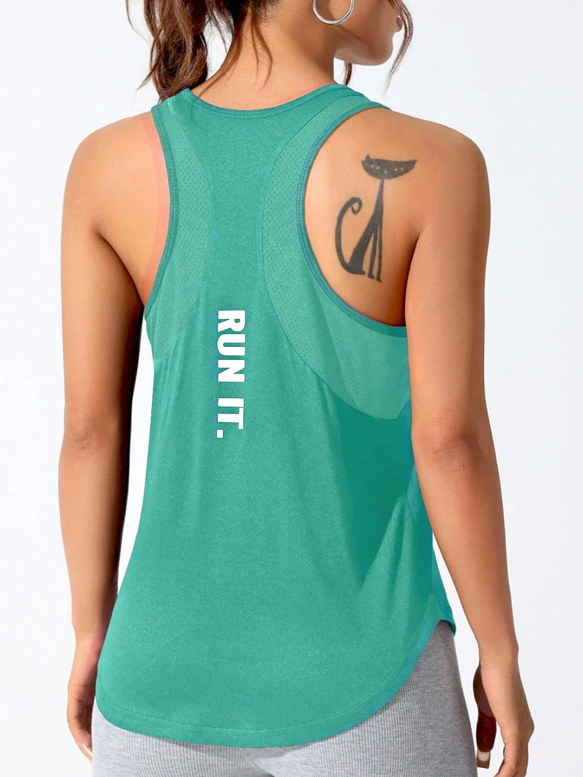 Women's Loose Racerback Running Tank Top | Sleeveless Activewear Vest