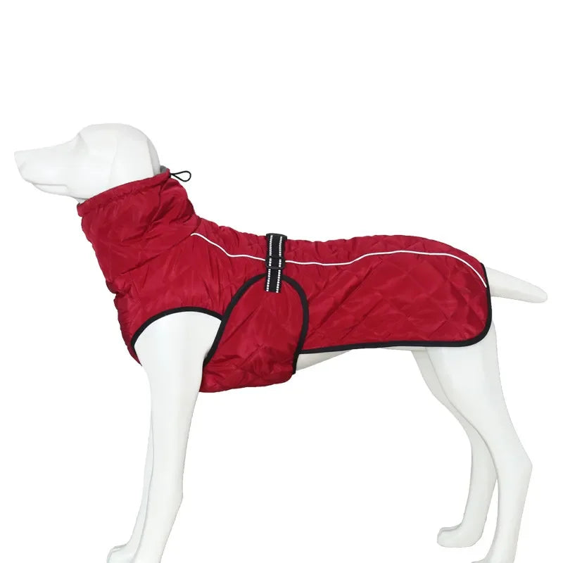 Dog Waterproof Reflective Winter Jacket | Warm Polyester Coat for Medium & Large Dogs | RUNGEAR
