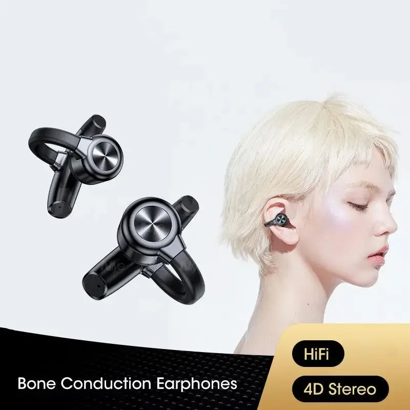 Running Tech Gear: Bluetooth, Wireless, Bone Conduction Cuff Earbuds TWS Sound For Sports Running / Rungear