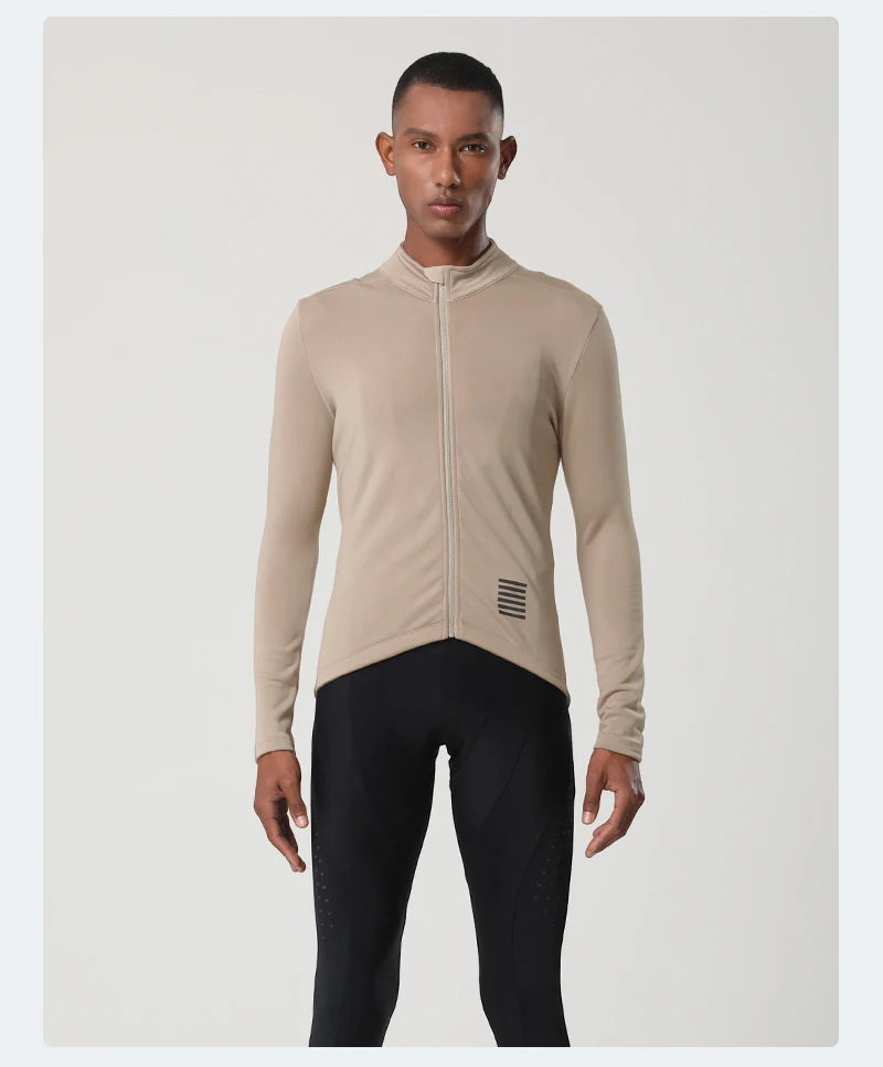 Winter Men's Apparel: YKYWBIKE Warm Long Sleeved, Thermal Fleece Lined Jacket For Winter And Autumn / Rungear
