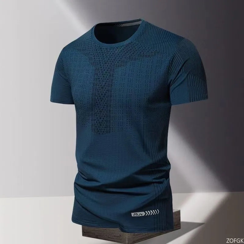 Men's Quick Drying Apparel: Oversized Loose Round Neck Short Sleeved Shirt / Rungear