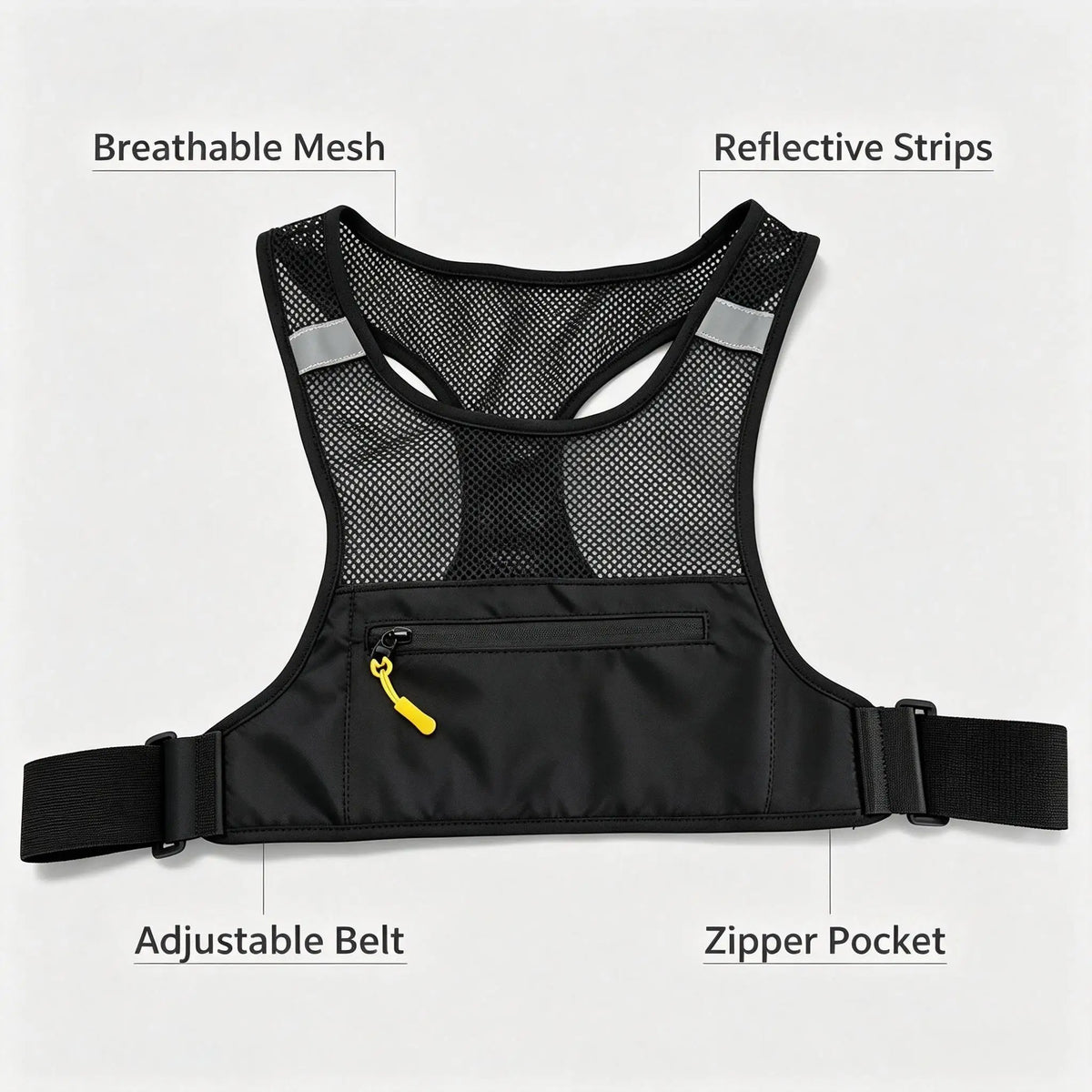 Reflective Running Chest Bag with Phone Holder