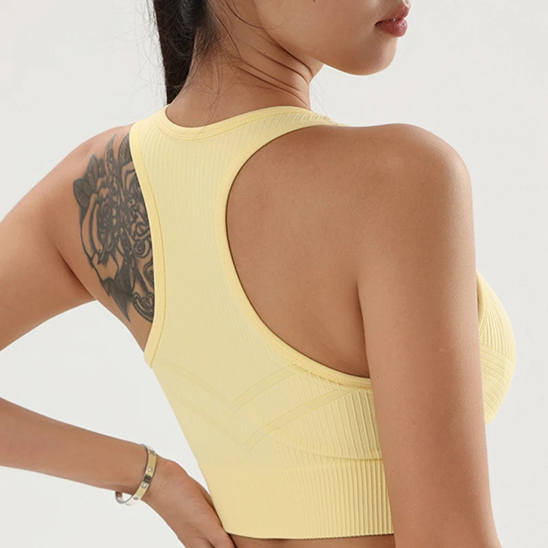 Women's Bra Apparel: Solid Color, Sweat Absorbent, Quick Dry, Fitness Sports Bras NAQIYAYABEI
