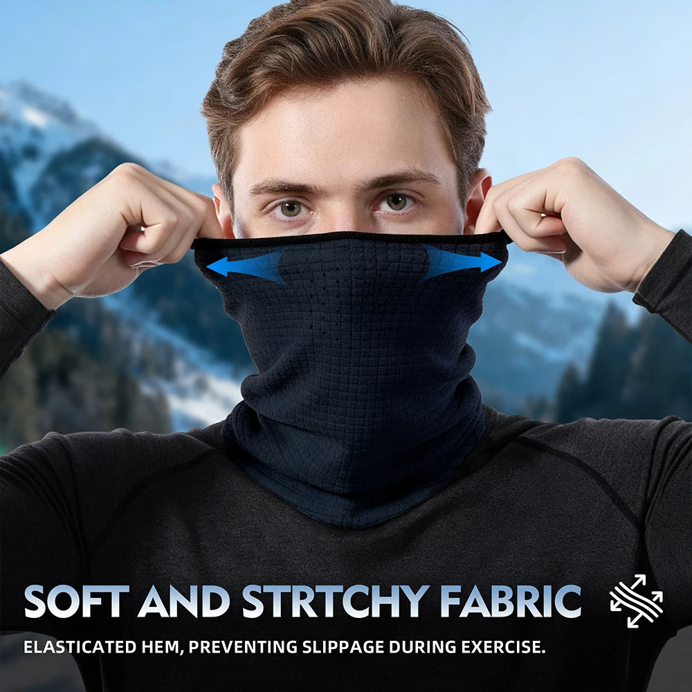 Winter Hat Gear: Unisex, Windproof, Half-Face Neck Gaiter Sports Mask for Cycling, Hiking, Running, Outdoor Sports / Rungear
