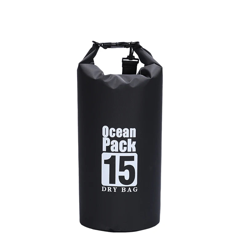 Waterproof PVC Roll-Top Dry Bag | 2L to 30L, Roll-Top Buckle Closure, Shoulder Strap Options | RUNGEAR
