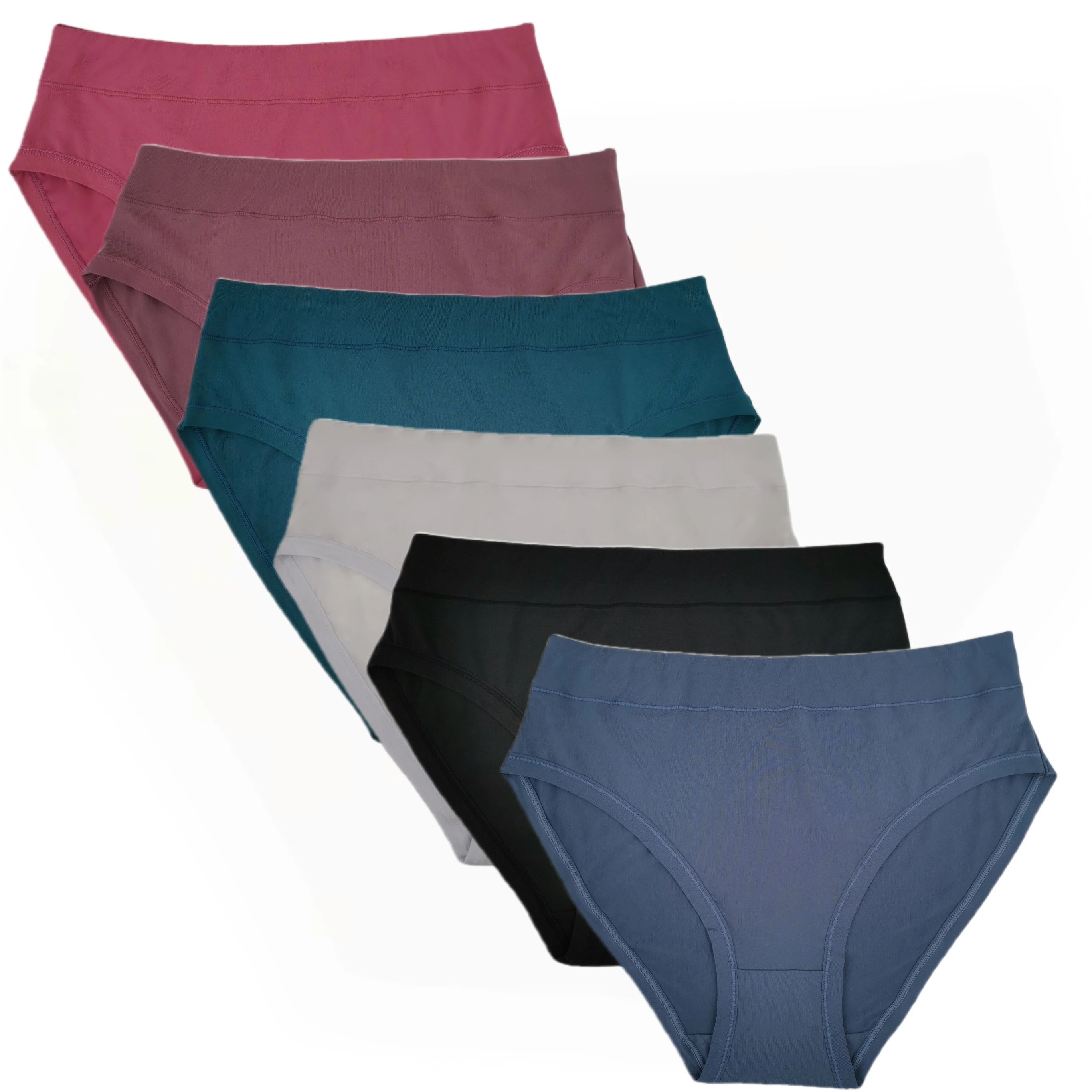 Women's Underwear Apparel: Plus Sized, High Cut, Breathable, Bamboo Underwear Briefs / Rungear
