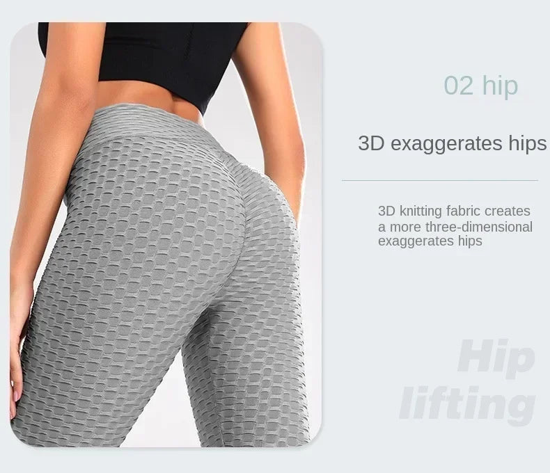Women's High Wasted Non-Slip Tummy Control Compression Fitness Running Hiking Legging Pants