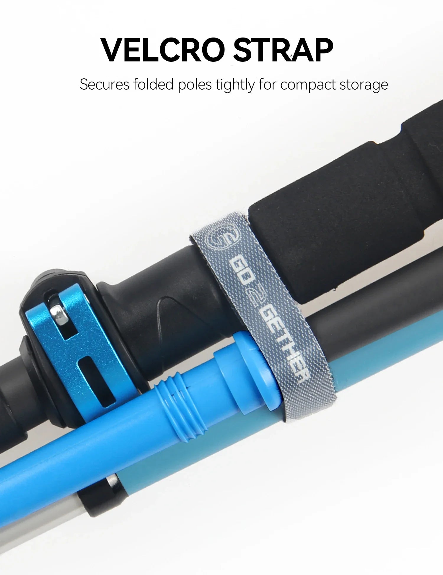 Carbon Fibre Hiking Poles | Ultralight Foldable Trekking Poles with EVA Grip & External Lock