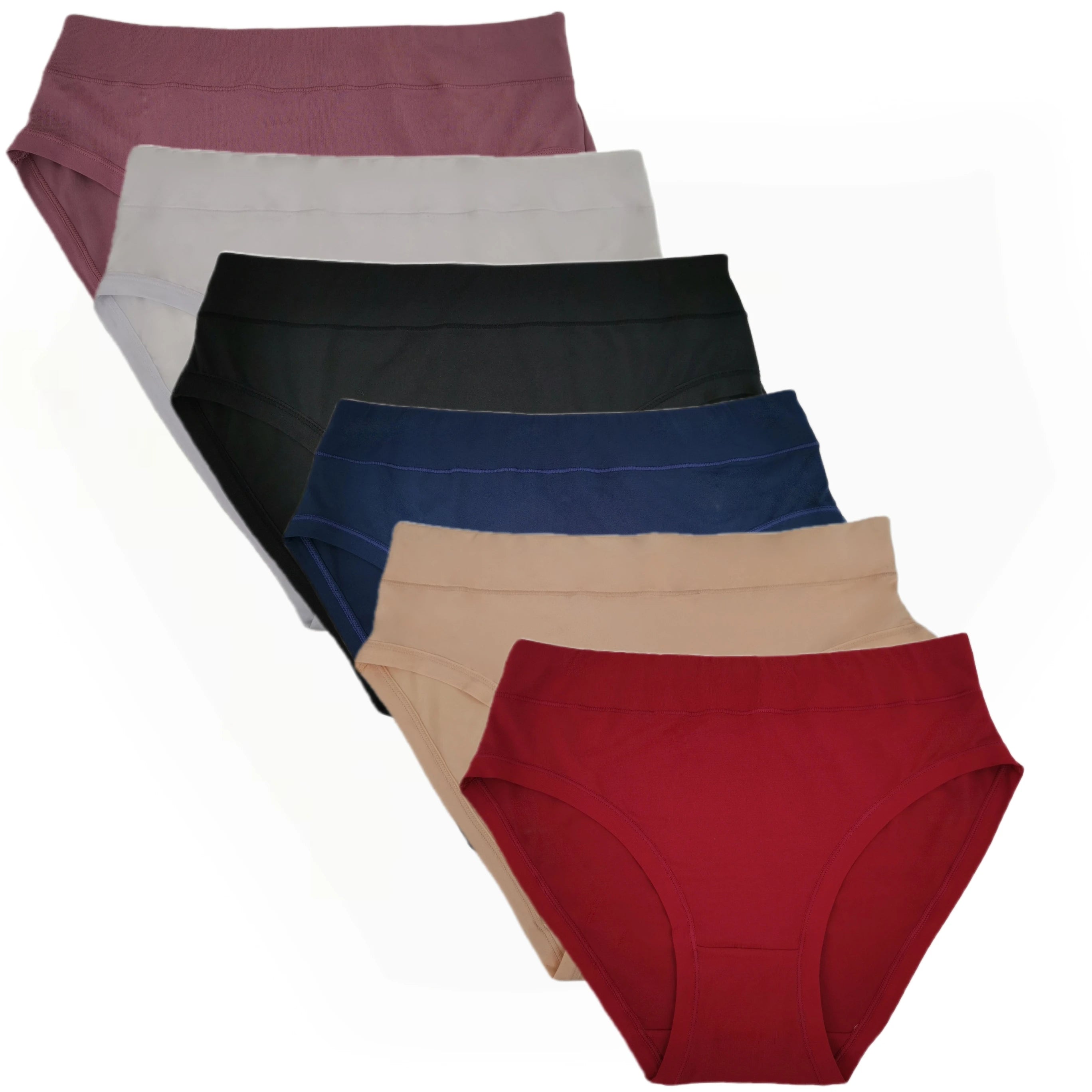 Women's Underwear Apparel: Plus Sized, High Cut, Breathable, Bamboo Underwear Briefs / Rungear