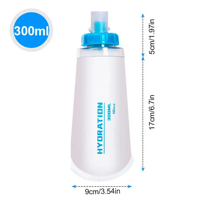 Collapsible Silicone Water Bottle — BPA Free | 150ml to 750ml | Running, Hiking & Travel