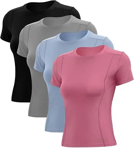 Women's Running Apparel: Tops Workout Short Sleeve Shirt For All Sports / Rungear
