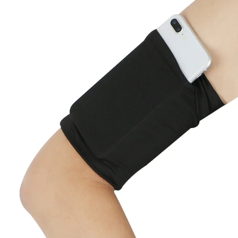 Running Phone Armband Sleeve | 2-Pack Breathable Elastic Arm Pocket for Phones up to 6"