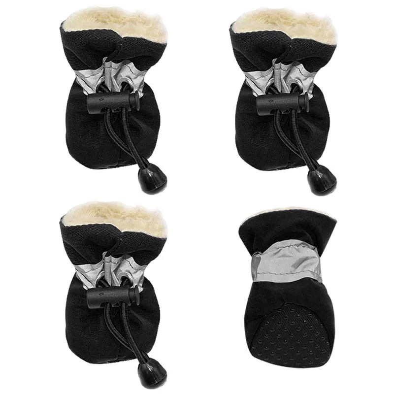 Dog Booties – Waterproof Rubber Anti-Slip Rain & Snow Shoes for Small Dogs & Puppies | Winter Paw Protection | 5 Colours