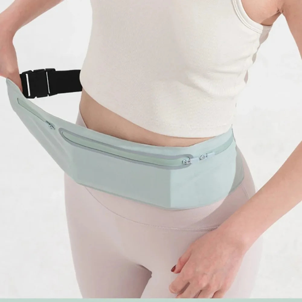 Sports Waist Pack Fanny Pack Wallet Adjustable Men Women Running Pouch Belt Portable Phone Holder Gym Bum Outdoor Running Bags
