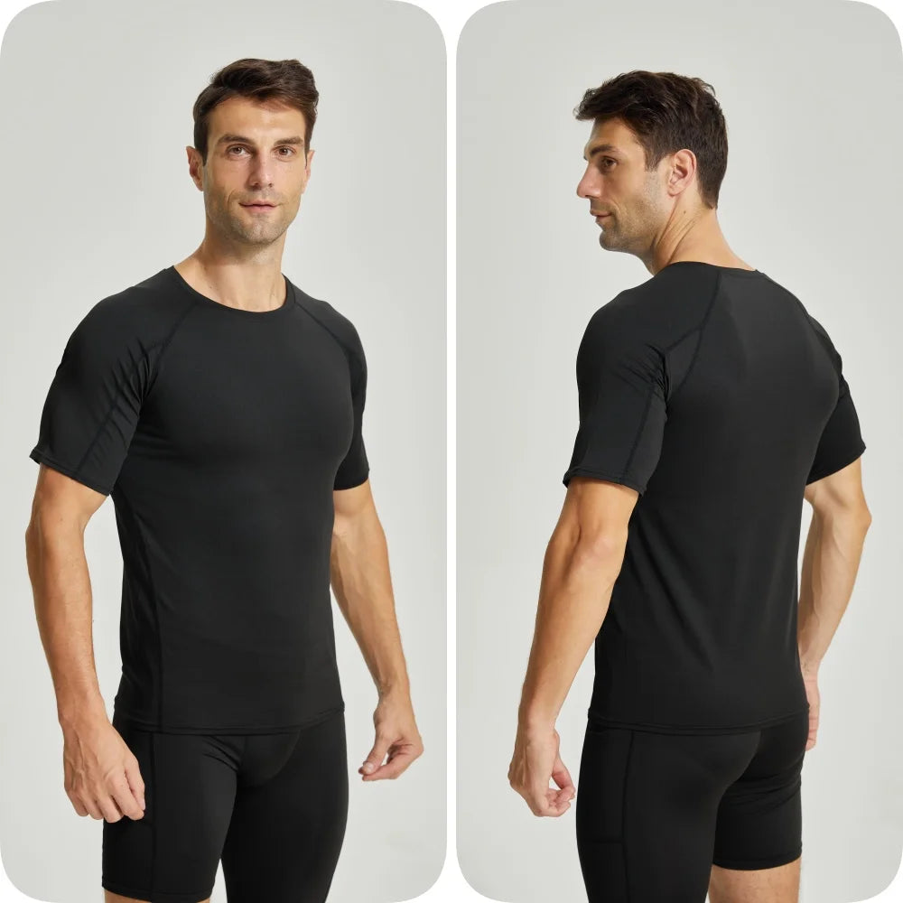 Men's Short Sleeve Compression Shirt | Quick-Dry Running & Gym Base Layer
