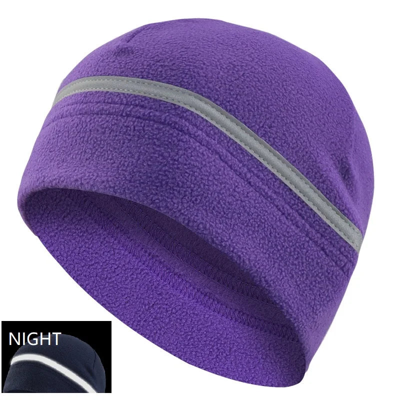 Reflective Hat Gear: High Visibility Safety Beanie, Reflective Knit, Ribbed Warm Winter Hats for Night Running, Hiking, Cycling / Rungear
