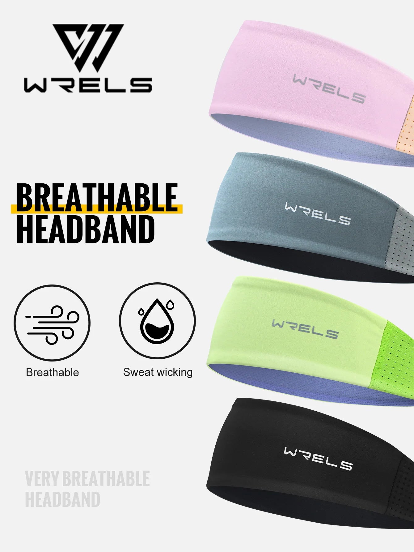 Anti-Slip Sweat Absorbing Headband Breathable Hair Band