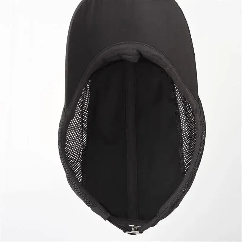 Quick-Dry Breathable Mesh Running Cap – Adjustable Baseball Visor | Sun Protection | Unisex