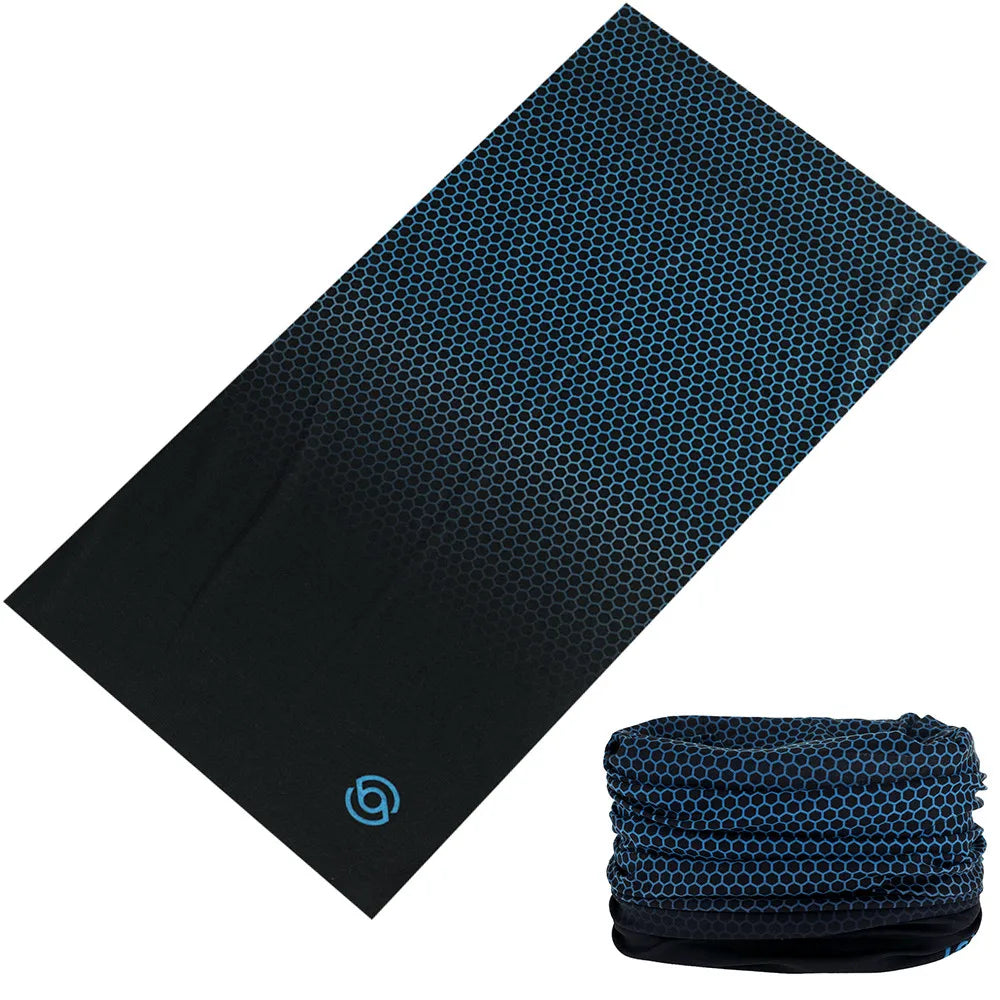 Versatile Seamless Buff for Men & Women – Gradient Bandana, Mask, Running Headband, Face Shield