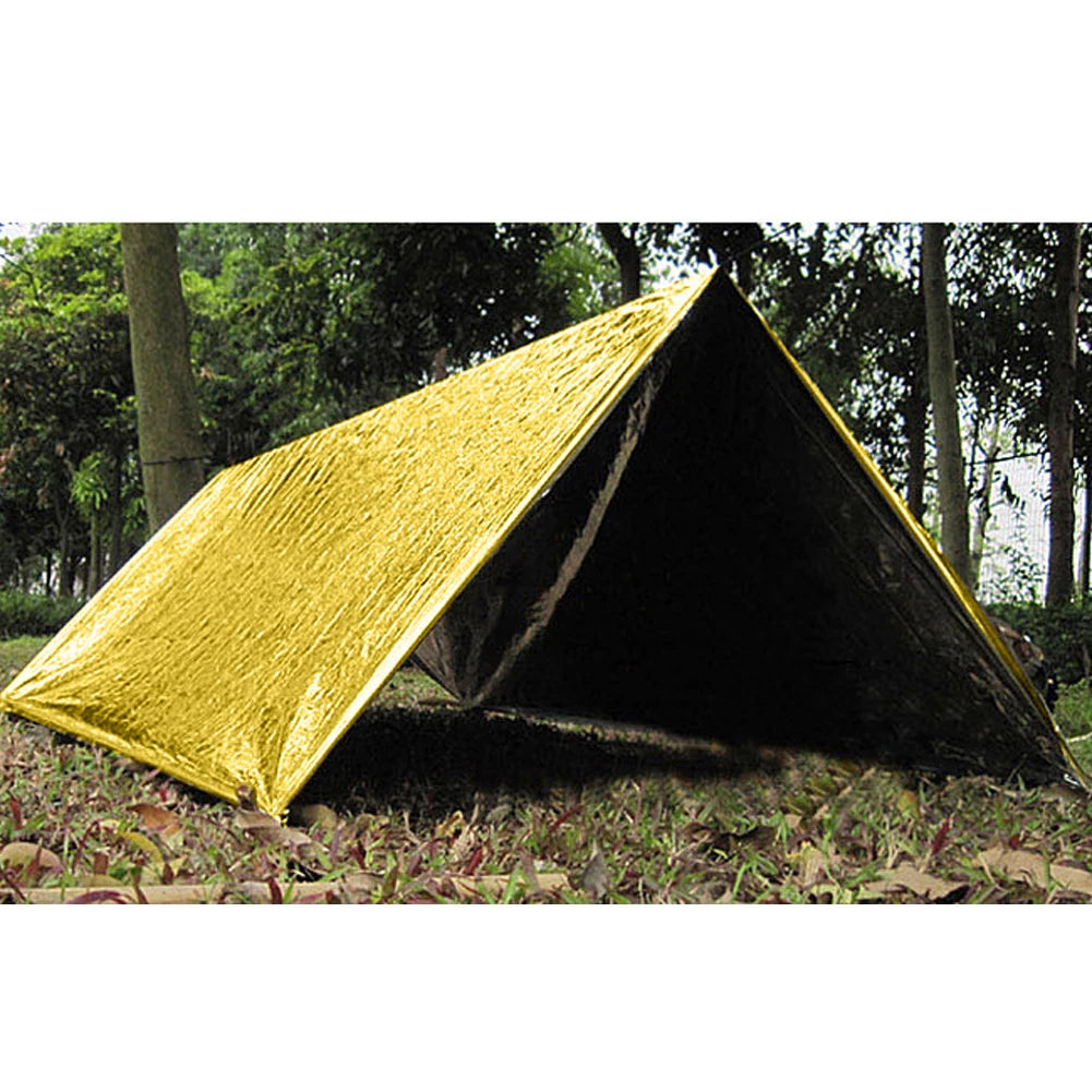 RUNGEAR Emergency Foil Thermal Blanket | Windproof & Waterproof Survival Blanket — Single, 5-Pack & 10-Pack