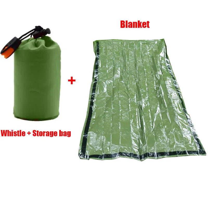 Emergency Survival Sleeping Bag | Waterproof Thermal Mylar Blanket for First Aid & Rescue