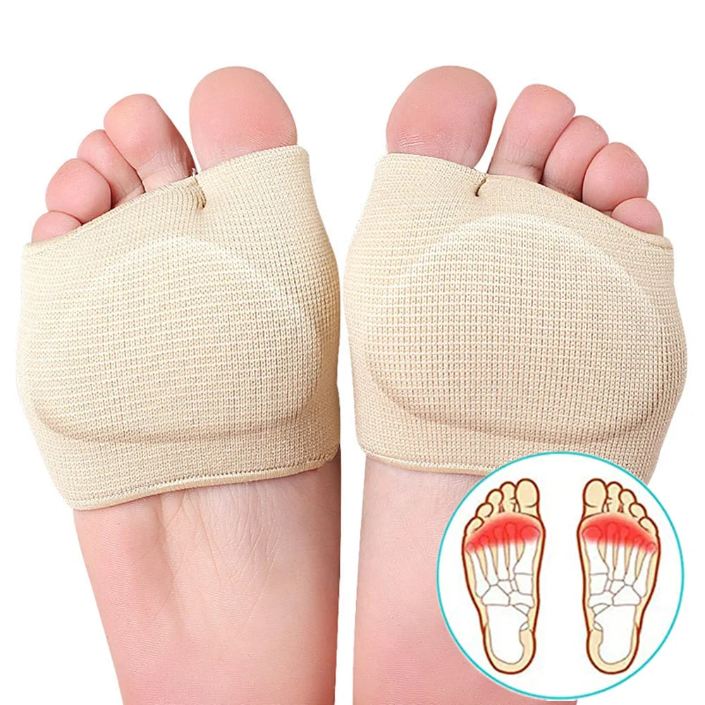 Metatarsal Pads Forefoot Cushions – Anti-Slip Shock-Absorbing Silicone Foot Protectors for Bunions, Hammer Toe & Foot Pain Relief | RUNGEAR