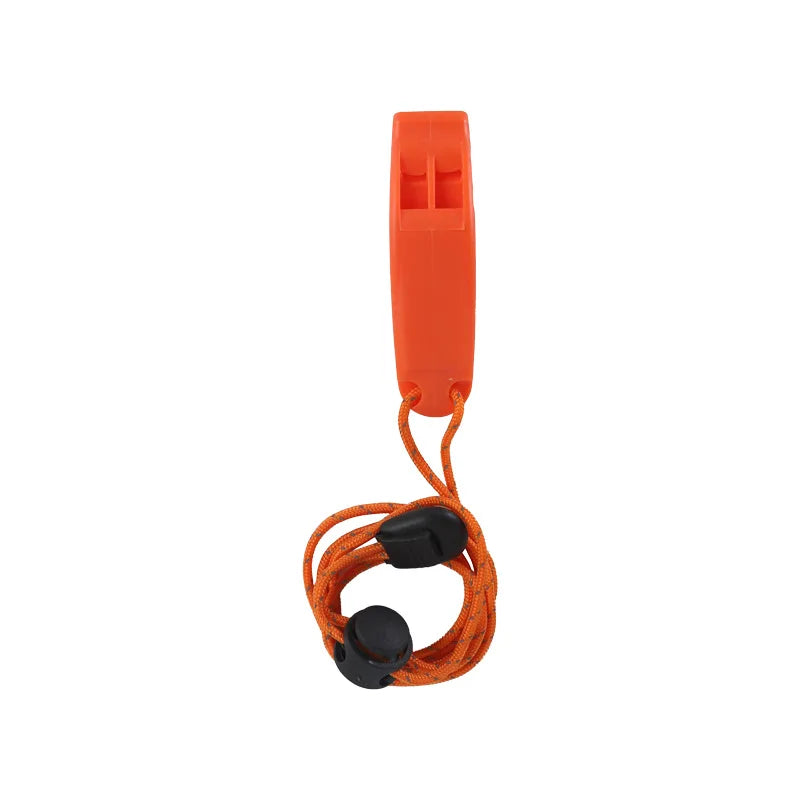 Double-Pipe Survival Whistle – Loud, Pealess, Lightweight | Hiking, Kayaking, Diving & Emergency Safety | Green, Orange & Black