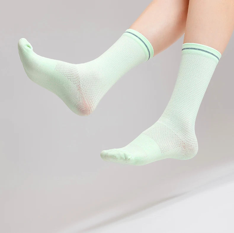 INBIKE Women's Toe-Separated Compression Running Socks | Moisture-Wicking Sport Socks for Running & Hiking