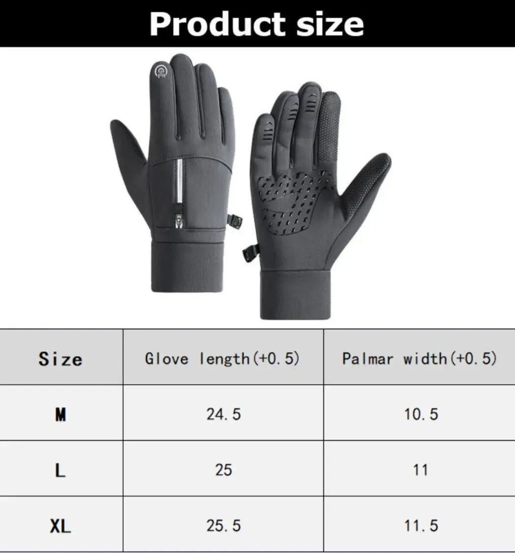 Thermal Waterproof Running Gloves | Touch Screen, Anti-Slip & Wrist Zip | Unisex | RUNGEAR