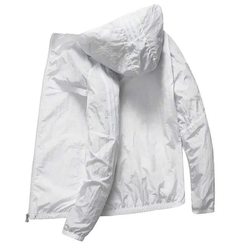 Lightweight Hooded Running Jacket | Sun-Protective Outdoor Sports Coat | Unisex