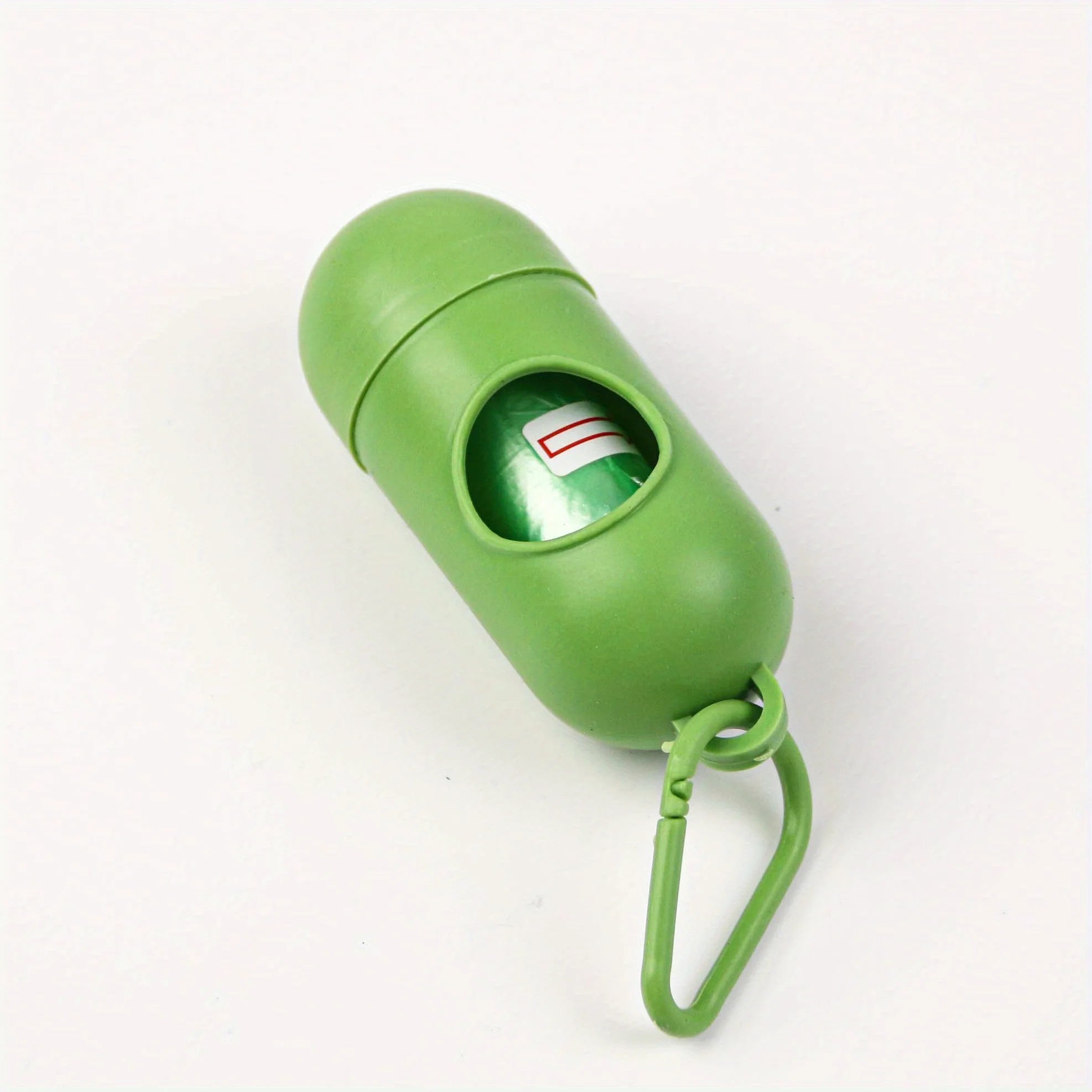 Dog Poop Bag Dispenser with Leash Clip – Mildly Scented Bags Included