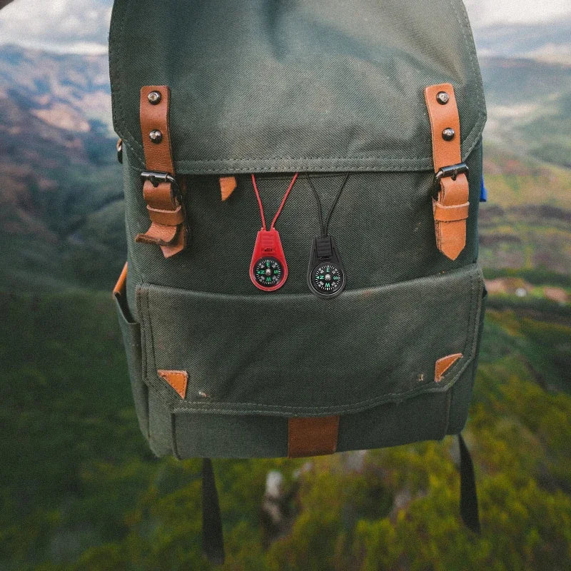 Running Trail Gear: Portable Navigation Pendant Mini Hiking Compass ABS For Outdoors / Rungear