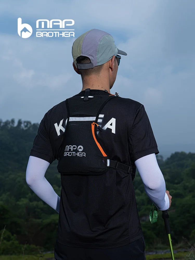 Marathon Vest Gear: MAP BROTHER B109 Breathable, Lightweight, Trail Running, Marathon Hydration Vest Backpack / Rungear