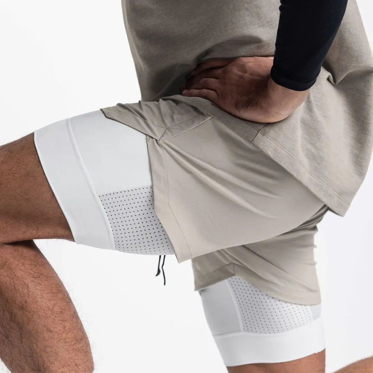 Men's Double Layer Shorts: 2 in 1 Breathable, Double Layer, Quick Dry, Running Workout Sports Shorts / Rungear