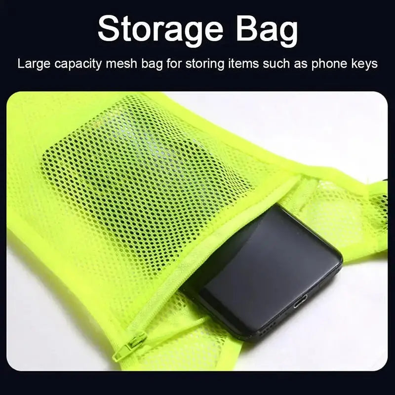Hi-Vis Reflective Running Vest | Lightweight Breathable Nylon Safety Vest for Running & Cycling | RUNGEAR