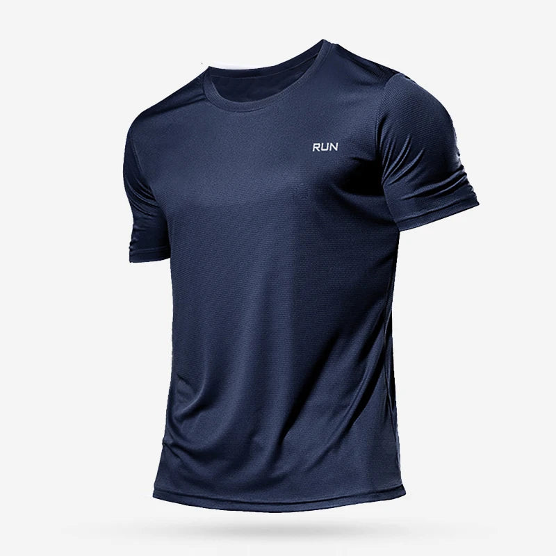 Men's Oversized Gym T-Shirt – Quick-Dry Short Sleeve Fitness Top for Running, Bodybuilding & Sport | RUNGEAR