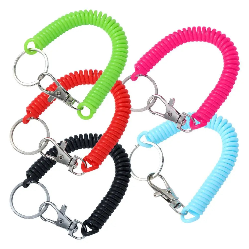 Run Gear Accessories: Unisex, Spring Elastic Stretch, Coil Spring Lanyard Wristband Keychain / Rungear
