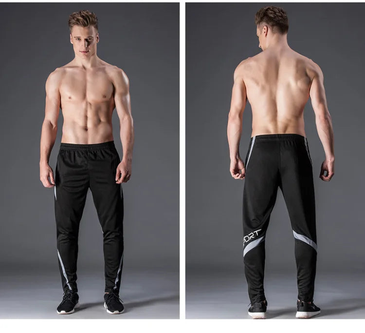 Men's Training Joggers with Zipper Pockets – Slim Fit, Elastic Waist | Running & Gym