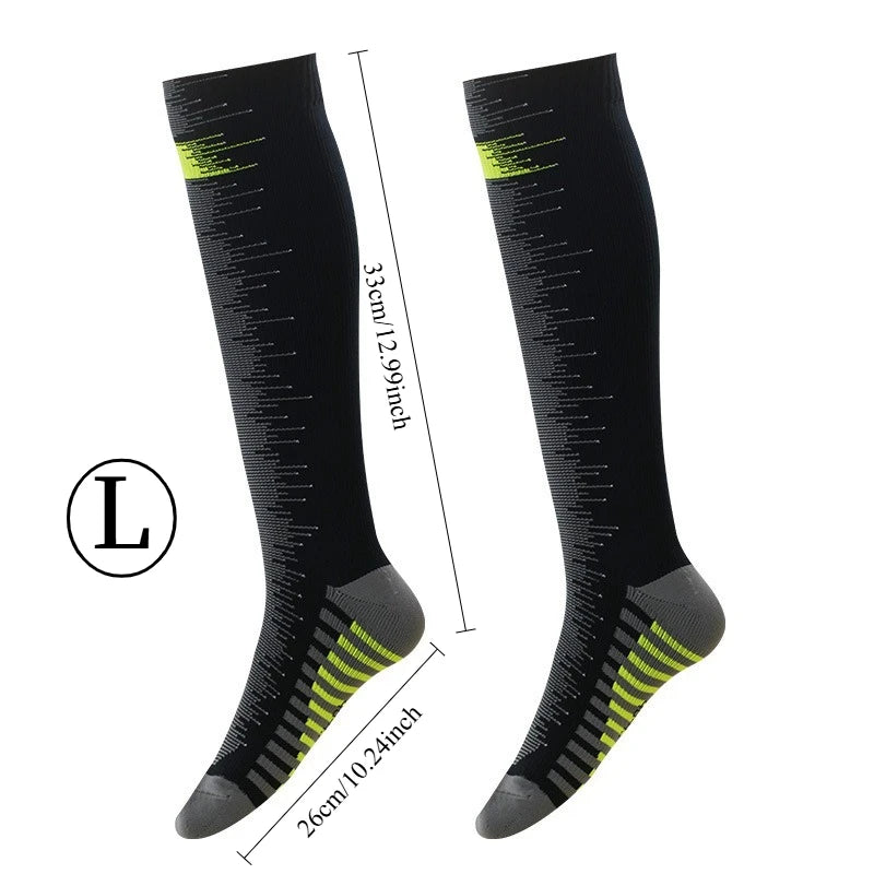 Men's Waterproof Knee-High Hiking Socks – Breathable, Anti-Slip, High Tube | Hiking, Trekking & Outdoor | M & L | 5 Styles