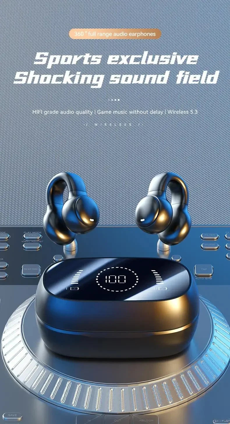 Running Earbuds Accessories: New Model 2026 X51 Wireless, Bluetooth, Bone Conduction, Sports Headset Charging Earphones With Mic / Rungear
