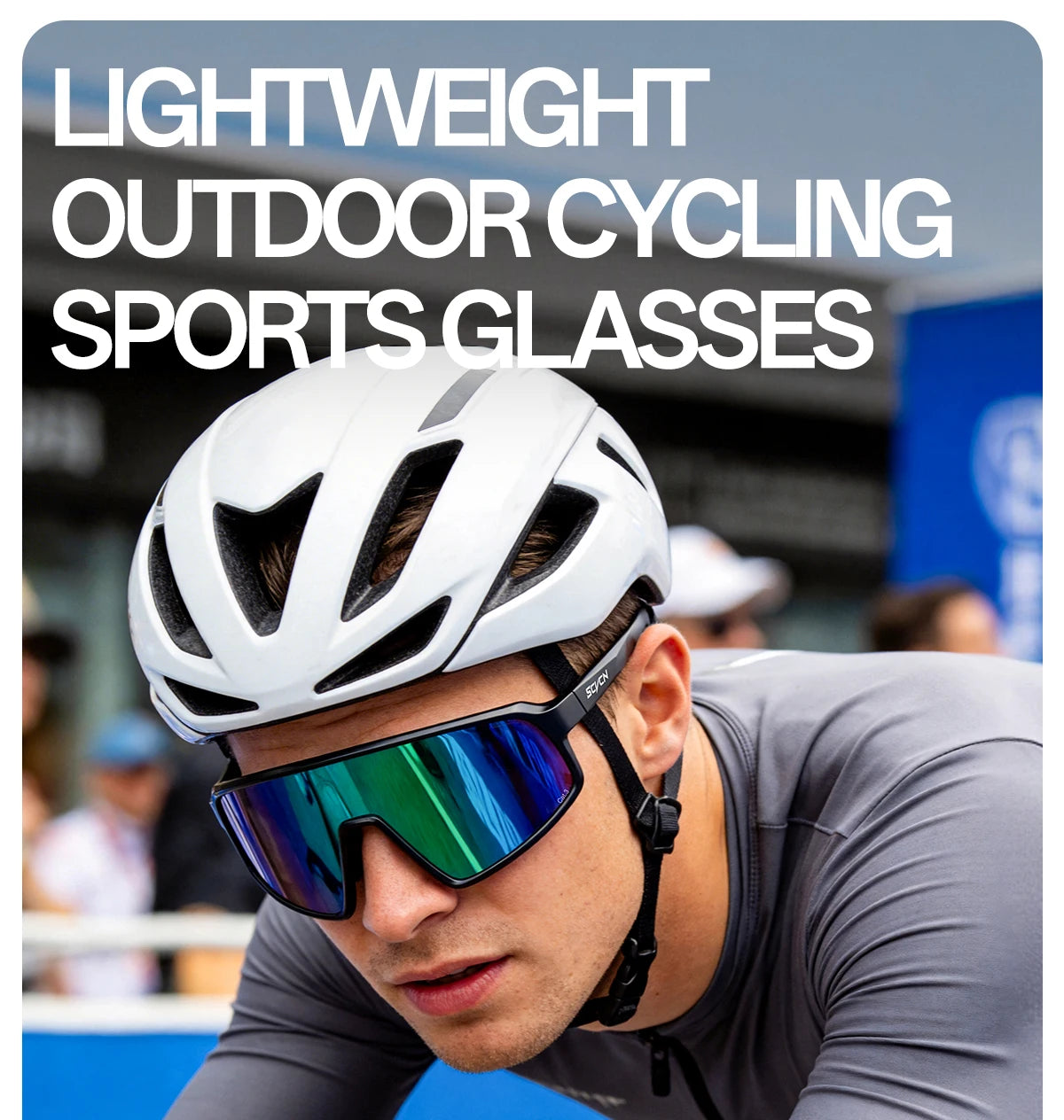 Running Sunglasses Gear: SCVCN New Large-Frame Outdoors Sports Running Sunglasses UV400 / Rungear