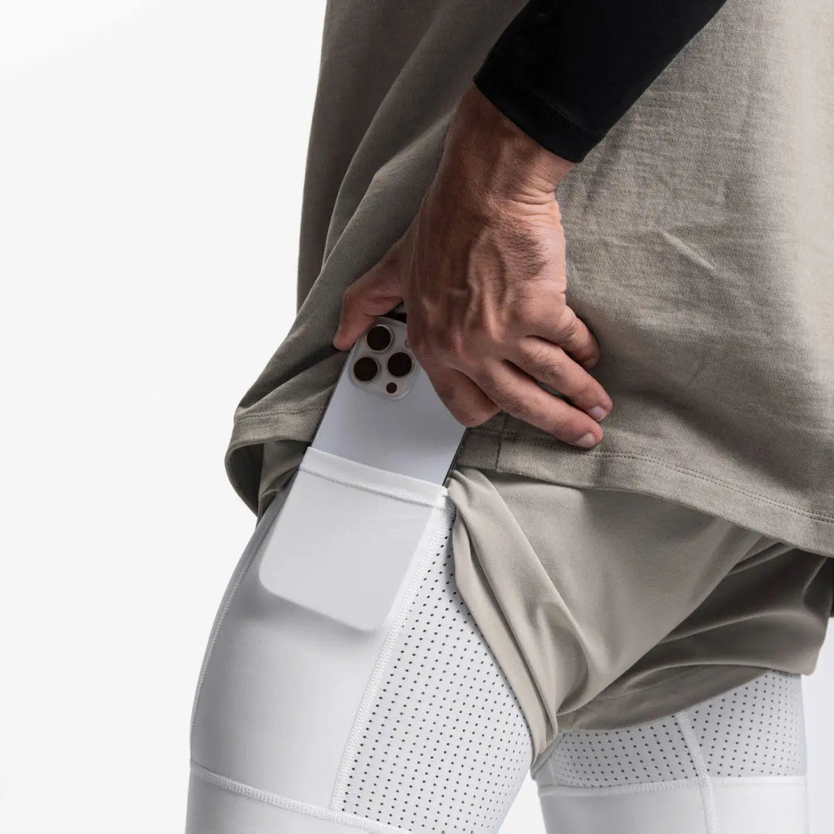 Men's Double Layer Shorts: 2 in 1 Breathable, Double Layer, Quick Dry, Running Workout Sports Shorts / Rungear