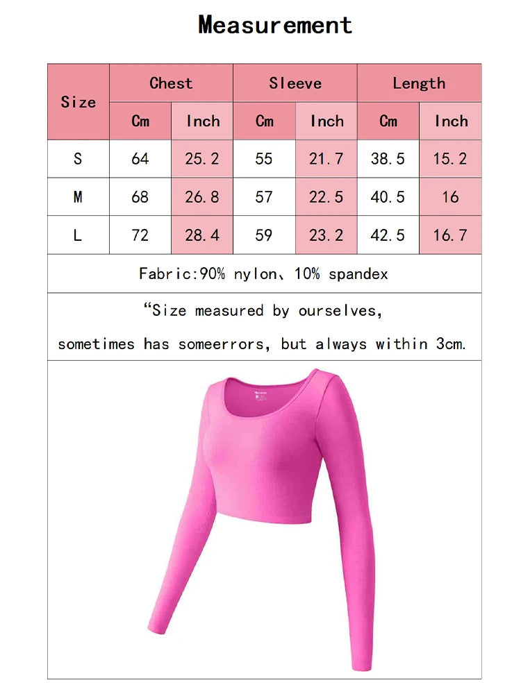 Women's Running Apparel: Long Sleeved, Round Neck, Seamless Fitness Workout Top / Rungear Nz