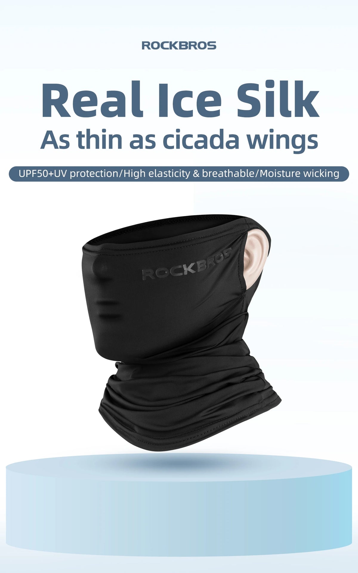 Ice Silk Neck Gaiter | UV400 Cooling Face Mask for Running & Outdoor Sports | RUNGEAR