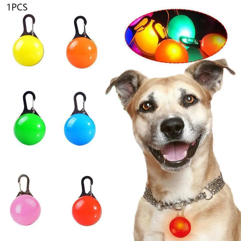 LED Dog Collar Light, Glow in The Dark Reflective Strip, Anti-Lost Night Safety Pendant for Pets Cat Christmas Gift