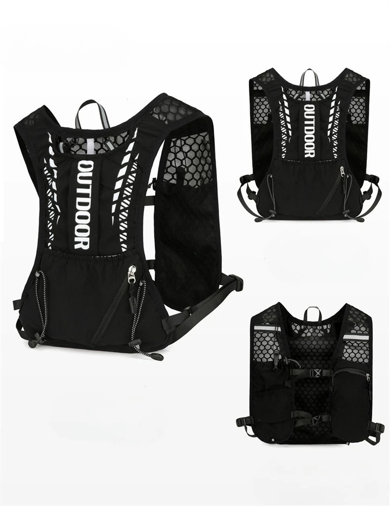 Running Hydration Vest – Lightweight, Reflective, Bladder-Compatible | Trail Running, Cycling & Hiking | Black, Pink